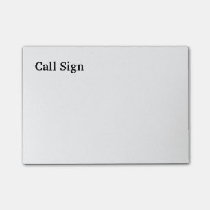 Post-it® Notes de post-it d'indicatif d'appel de