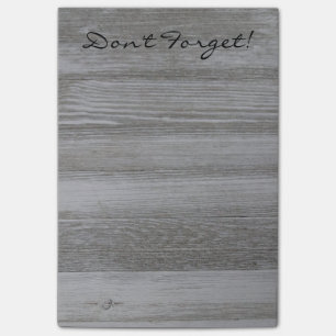 Post-it® Notes de post-it en bois rustiques