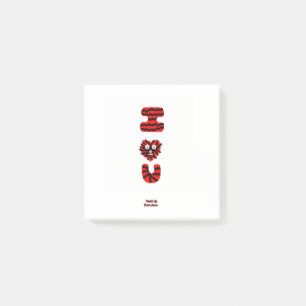 Post-it® Notes de post-it en U flou (7,6 cm x 7,6 cm)