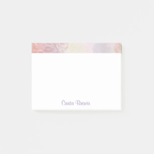 Post-it® Notes de post-it florales monogrammes