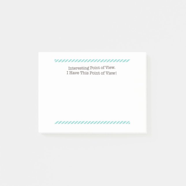 Post-it® Notes de post-it intéressantes de point de vue (Devant)