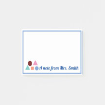 Notes de post-it MATH PERSONNALISÉES