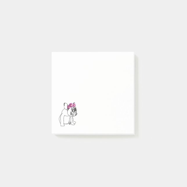 Post-it® Notes de post-it mignonnes de chien de bébé de (Devant)