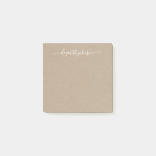 Post-it® Notes de post-it minimalistes modernes Kraft