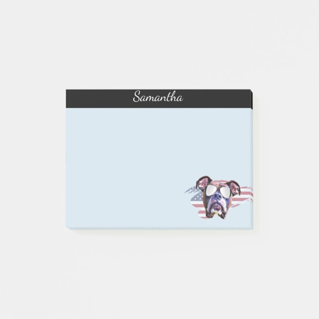 Post-it® Notes de post-it personnalisées par chien de (Devant)