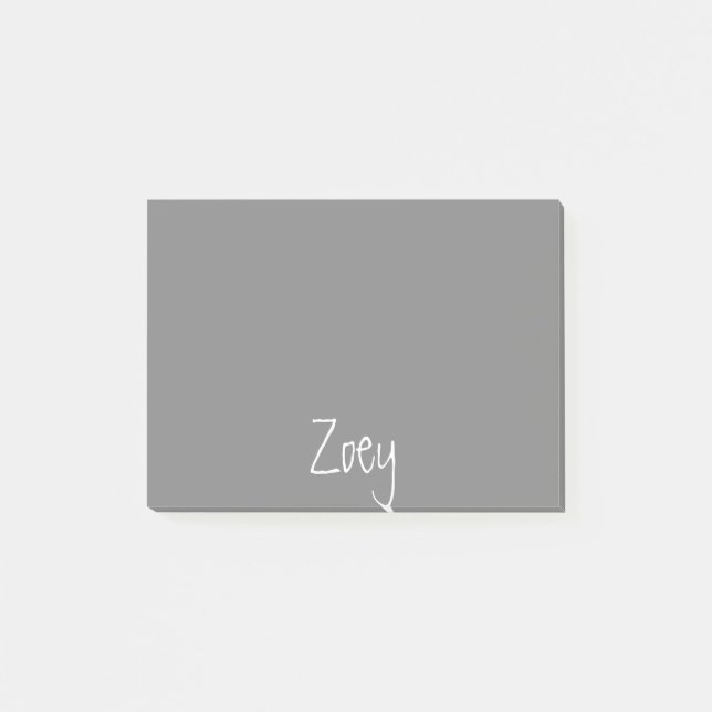 Post-it® Notes de post-it personnalisées par gris (Devant)
