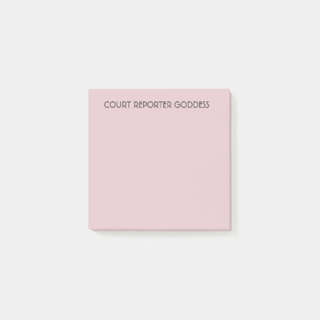 Post-it® Notes de post-it pour des sténographes judiciaires (Devant)
