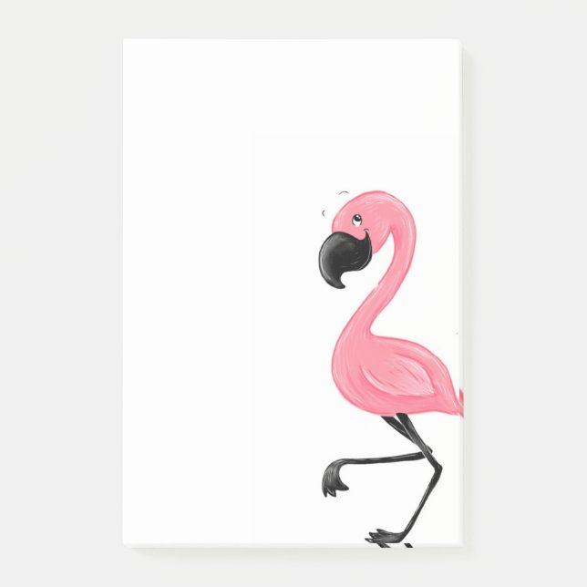 Post-it® Notes de post-it roses de Flamant rose (Devant)