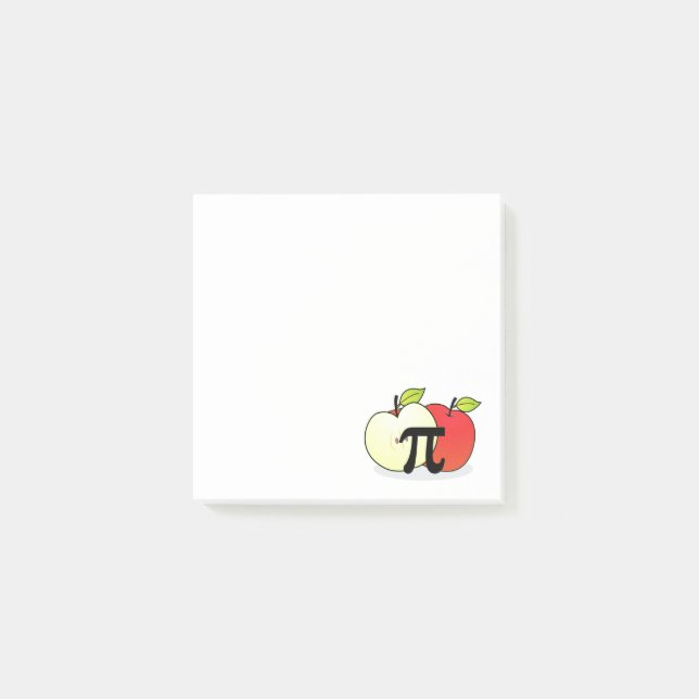 Post-it® Notes de post-it rouges d'Apple pi (Devant)
