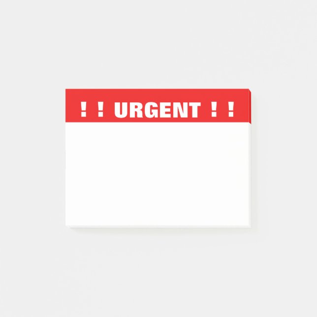 Post-it® Notes de post-it "urgentes" prioritaire (Devant)