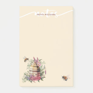 Post-it® Notes de ruche d'abeille aquarelle