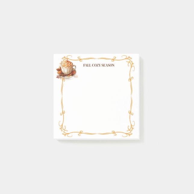 Post-it® Notes de saison douillette d'automne (Devant)
