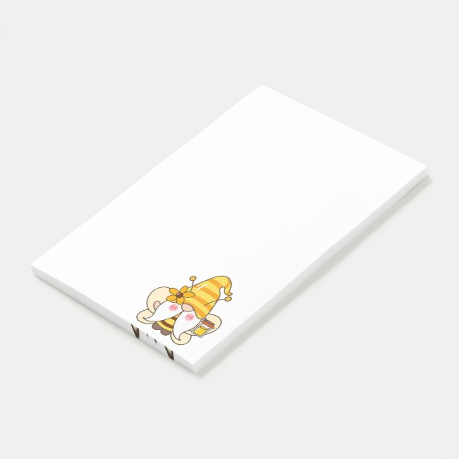 Post-it® Notes de Sunflower Bumblebee Gnome (Incliné)