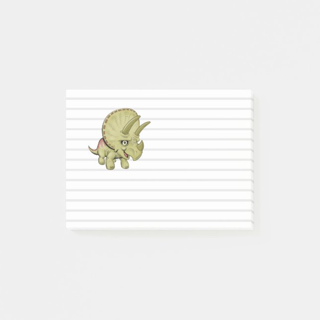 Post-it Notes de Triceratops Mignon (Devant)