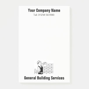 Post-it® Notes des services de construction