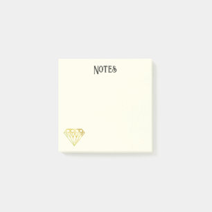 Post-it Notes Diamant Doré