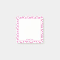 Notes d'impression mignonnes de vache rose et blan
