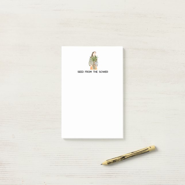 Post-it® Notes du billet du plante Lover (Sur un bureau)