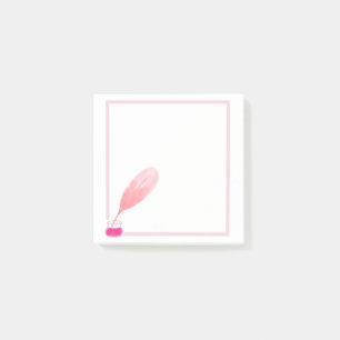 Post-it® Notes du Carré de conception du stylo plume