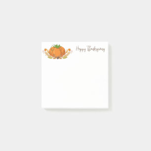 Post-it® Notes du Citrouille de Thanksgiving