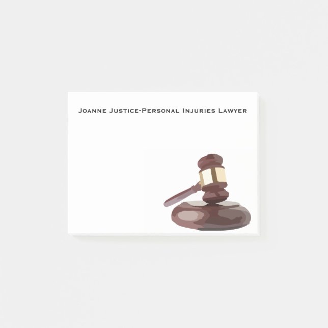 Post-it® Notes du juge Gavel Post-It (Devant)