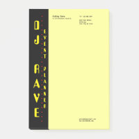 Notes du planificateur d'événements DJ