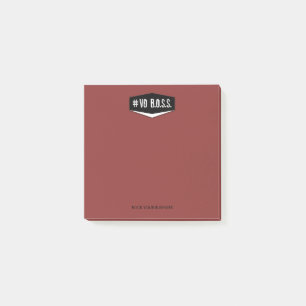 Post-it® Notes du rouge 3 x 3 de PATRON de Vo