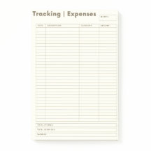 Notes du suivi des dépenses
