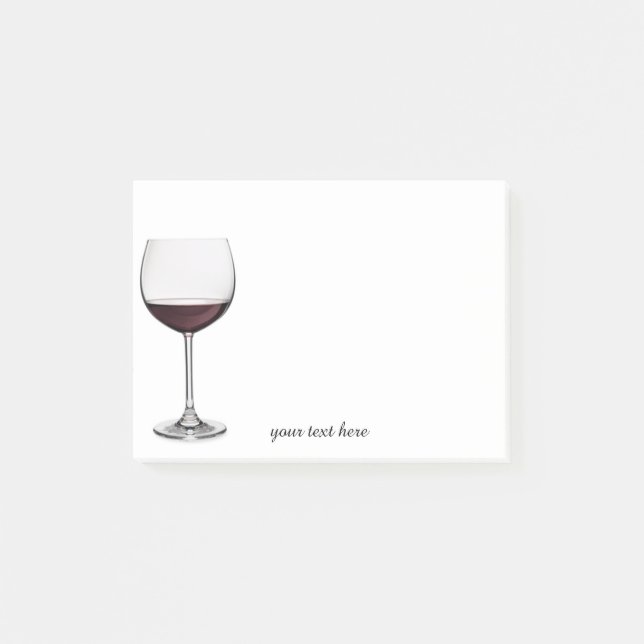 Post-it® Notes en verre de vin rouge (Devant)
