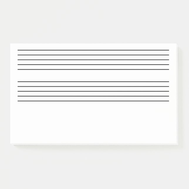 Post-it® Notes enormes de musique (Devant)