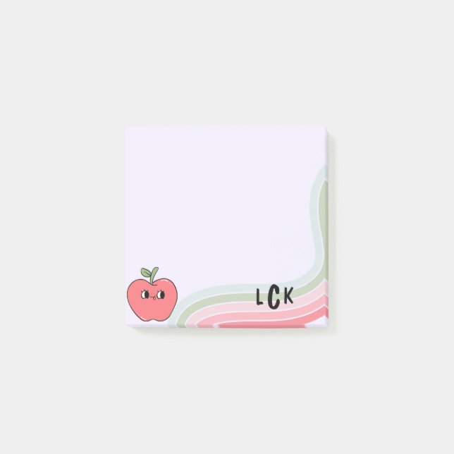 Post-it Notes Enseignant Pomme (Devant)