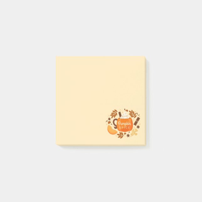Post-It Notes Épice de Citrouille d'Automne (Devant)
