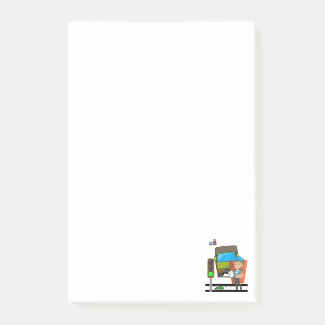 Post-it® Notes Femme Chauffeur de camion (Devant)