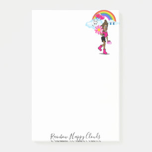 Post-it Notes Fille Africaine Arc-en-ciel Nuages J