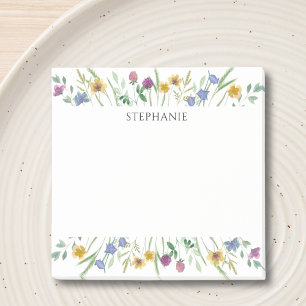 Post-it Notes Fleurs Sauvages Personnalisées