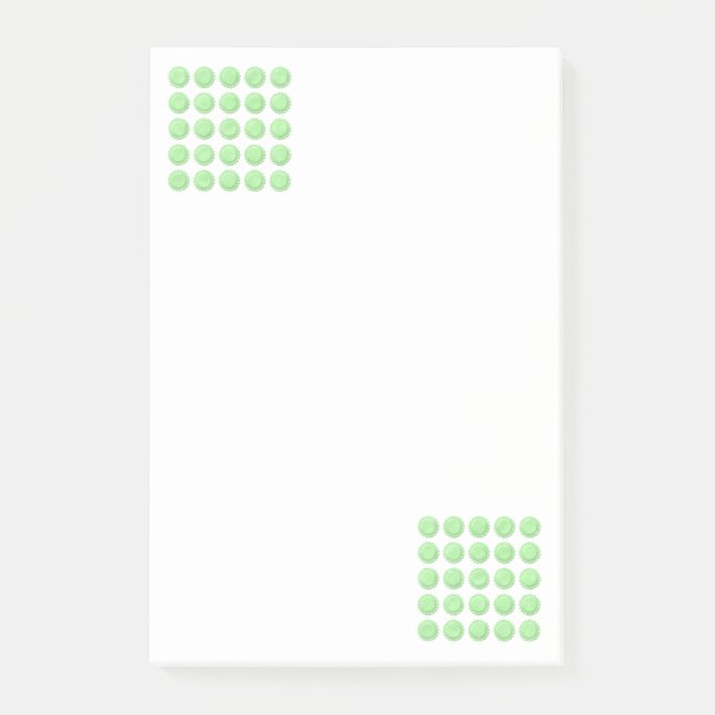 Post-it® Notes Fleurs Vertes  (Devant)