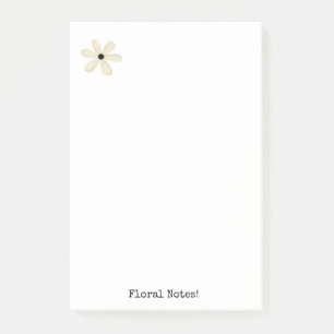 Post-it® Notes Floral Beige
