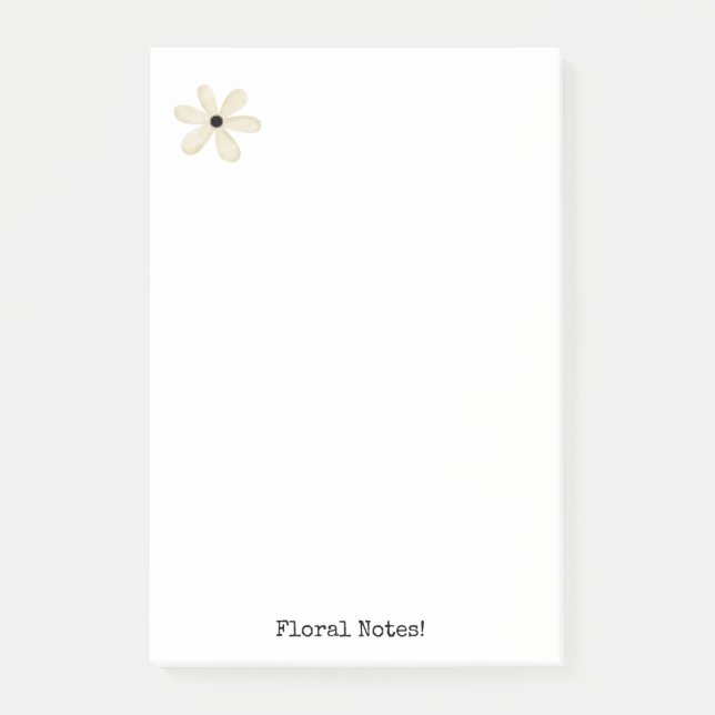 Post-it® Notes Floral Beige  (Devant)