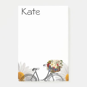 Post-it Notes Floral Bike