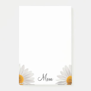 Post-it Notes Floral White Daisy