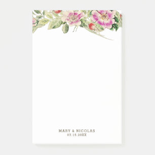 Post-it® Notes florales Eglantine vintage