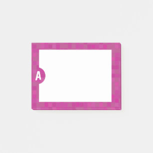Post it notes for her personalized initial