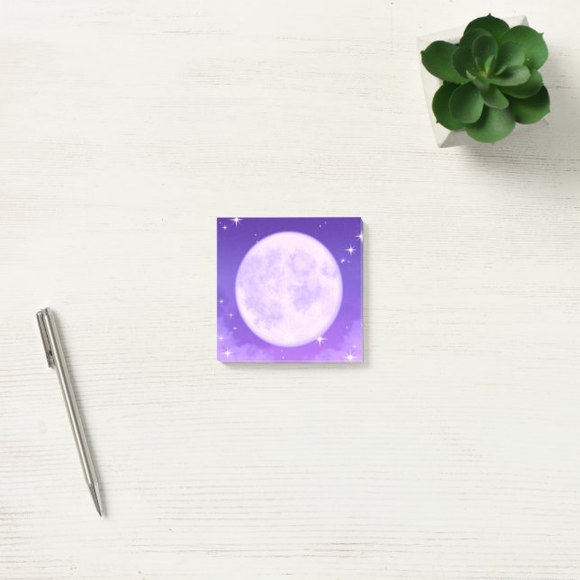 Post-It Notes Full Moon Purple Stationery  (Office)