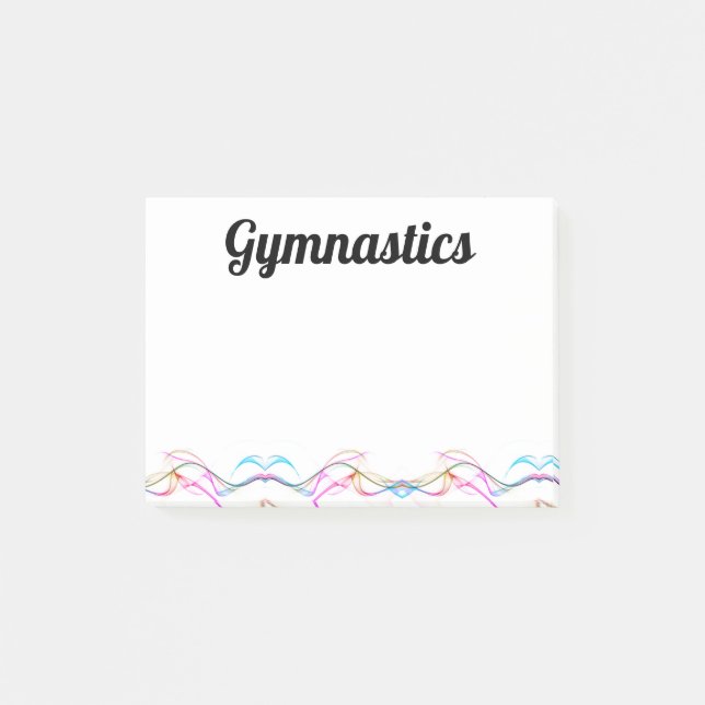 Post-It Notes - Gymnastics 4" x 3" (Front)