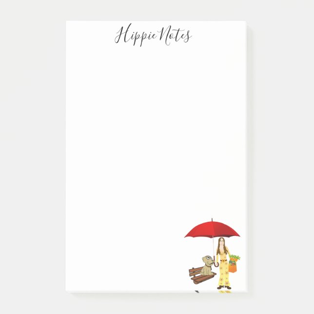 Post-it Notes Hippie Notes Chien (Devant)