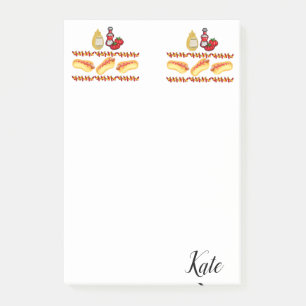 Post-it Notes Hotdogs Ketchup Moutarde Nourriture