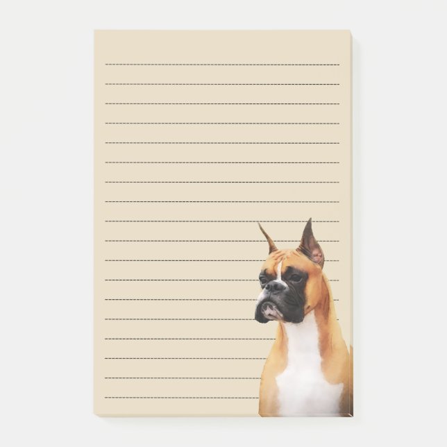 Post-it® Notes illustrées par boxeur (Devant)