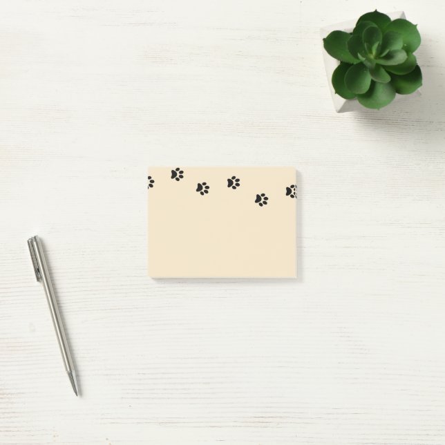Post-it® Notes informatiques des Empreintes de pattes (Bureau)