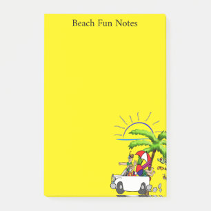 Post-it Notes Jaune Plage Amusante