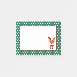 Post-It Notes Joyeux Noël Chien Corgi